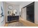 Modern entryway with geometric door and stylish console at 1000 Water St # 1703, Tampa, FL 33602