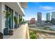 Outdoor patio offering stunning city skyline views at 1000 Water St # 1703, Tampa, FL 33602