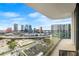 Expansive balcony with stunning city skyline views at 1000 Water St # 1703, Tampa, FL 33602