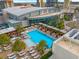 Rooftop pool with city views and lounge area at 1000 Water St # 1703, Tampa, FL 33602
