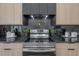 Modern kitchen with stainless steel stove and dark countertops at 4511 24Th S Ave, St Petersburg, FL 33711