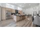 Modern kitchen with island seating and stainless steel appliances at 4511 24Th S Ave, St Petersburg, FL 33711