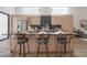 Modern kitchen island with seating for three at 4511 24Th S Ave, St Petersburg, FL 33711