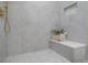 Elegant bathroom featuring a large walk-in shower and tiled walls at 4511 24Th S Ave, St Petersburg, FL 33711