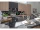 Modern kitchen with black countertops and gold accents at 4511 24Th S Ave, St Petersburg, FL 33711