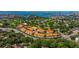 Aerial view of community, showing location of home among other units and landscape at 6251 Vista Verde W Dr, St Petersburg, FL 33707