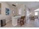 Modern clubhouse featuring a breakfast bar and dining area at 6251 Vista Verde W Dr, St Petersburg, FL 33707