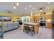 Open kitchen with stainless steel appliances and island at 6251 Vista Verde W Dr, St Petersburg, FL 33707