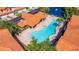 Community pool and spa area with surrounding patio and landscaping at 6251 Vista Verde W Dr, St Petersburg, FL 33707