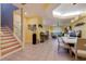 View of staircase leading to the upper level, with open floor plan view at 6251 Vista Verde W Dr, St Petersburg, FL 33707