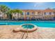 Community pool with a spa and plenty of lounge space at 6251 Vista Verde W Dr, St Petersburg, FL 33707