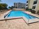Clean and refreshing community swimming pool at 851 Bayway Blvd # 205, Clearwater Beach, FL 33767