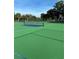 Well-maintained community tennis court with green surface and net, ready for a friendly match in a beautiful setting at 3357 38Th S St # A, St Petersburg, FL 33711