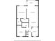 Floor plan showing 2 bed, 2 bath condo layout at 1390 Oak Hill Dr # 205, Dunedin, FL 34698