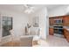 Cozy dining area with glass table and seating for four at 842 Amelia Ne Ct, St Petersburg, FL 33702