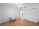 Spacious bedroom with hardwood floors and built-in closet at 842 Amelia Ne Ct, St Petersburg, FL 33702