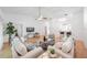 Spacious living room featuring hardwood floors and ample natural light at 842 Amelia Ne Ct, St Petersburg, FL 33702