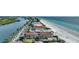 Aerial view of property near beach and waterway at 44 Gulf Blvd # 204, Indian Rocks Beach, FL 33785