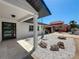 Exterior view of home's doorway and landscaping at 240 N Julia Cir, St Pete Beach, FL 33706