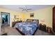 Spacious bedroom with a king-size bed and an ensuite bathroom at 5969 Terrace Park N Dr # 304, St Petersburg, FL 33709