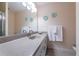 Clean bathroom with updated vanity and shower at 5969 Terrace Park N Dr # 304, St Petersburg, FL 33709