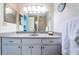 Bathroom featuring a vanity with a granite countertop at 5969 Terrace Park N Dr # 304, St Petersburg, FL 33709