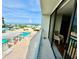 Balcony view of pool and beach at 1380 Gulf Blvd # 307, Clearwater Beach, FL 33767