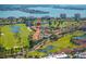 Property location shown from above, near golf course and water at 6131 Bahia Del Mar Blvd # 236, St Petersburg, FL 33715