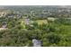 Aerial view showing house nestled in trees and a suburban neighborhood at 3204 Polo Pl, Plant City, FL 33566