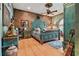 Large bedroom with hardwood floors and southwestern decor at 3204 Polo Pl, Plant City, FL 33566