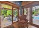 Cozy sitting area with access to the pool and lanai at 3204 Polo Pl, Plant City, FL 33566