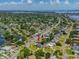 Wide shot of house and neighborhood near the water at 3425 Overlook Ne Dr, St Petersburg, FL 33703