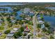 House location shown in a wide shot near the water at 3425 Overlook Ne Dr, St Petersburg, FL 33703