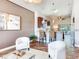 Open concept kitchen and living area with a breakfast bar at 3425 Overlook Ne Dr, St Petersburg, FL 33703