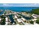 Aerial view of waterfront community featuring canals and lush landscaping at 4216 La Costa Cv # 4216, Bradenton, FL 34210