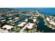 Aerial view of a waterfront property with private boat dockage at 4216 La Costa Cv # 4216, Bradenton, FL 34210