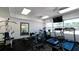 Fitness center with treadmills, exercise bikes, and weights at 4216 La Costa Cv # 4216, Bradenton, FL 34210