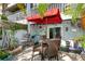 Private patio perfect for relaxing or entertaining at 9166 Blind Pass Rd, St Pete Beach, FL 33706