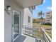 Private balcony with view of the surrounding area at 5660 80Th N St # A208, St Petersburg, FL 33709