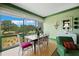 Bright dining area with large windows, showcasing a picturesque view of trees and sky at 50 Coe Rd # 331, Belleair, FL 33756