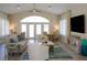Spacious clubhouse with comfortable seating and large TV at 6319 Vista Verde E Dr, Gulfport, FL 33707