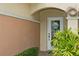 Inviting front door entry to a beautiful townhome at 6319 Vista Verde E Dr, Gulfport, FL 33707