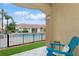 Relaxing patio view overlooking the community pool at 6319 Vista Verde E Dr, Gulfport, FL 33707