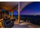 Night view from waterfront balcony at 806 Columbus Dr, Tierra Verde, FL 33715