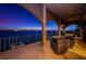 Evening view from waterfront balcony at 806 Columbus Dr, Tierra Verde, FL 33715