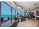 Bright kitchen with water views, granite counters and stainless steel appliances at 806 Columbus Dr, Tierra Verde, FL 33715