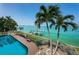 Enjoy your own private pool and dock with amazing water views at 806 Columbus Dr, Tierra Verde, FL 33715