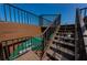 Wooden staircase leading to a waterfront view at 806 Columbus Dr, Tierra Verde, FL 33715