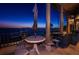 Enjoy the sunset from this waterfront patio with comfortable seating and a fire pit at 806 Columbus Dr, Tierra Verde, FL 33715