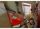 Small kitchen with exterior door and needs some cleaning at 8194 Wpa Rd, Brooksville, FL 34601